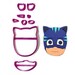 PJ Masks Cat Boy Cookie Fondant Cutter Birthday Cake Decorating 5cm 7cm 10cm