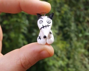 Sparky Frankenweenie Polymer Clay necklace/Pendant sparky Frankenweenie fimo/handmade chibi/Polymer Clay/Tim Burton/Gothic