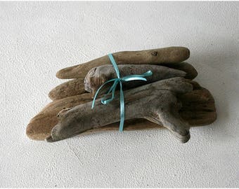 Set Of 5 Medium Driftwood Pieces 4-8 inch, Driftwood Assortment, Driftwood Sticks, DIY Driftwood, Driftwood flats, Home decor, Beach crafts