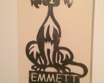 Personalized kid towel rack