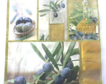 15 napkins bottle olive oil OLIVE REF. 3277