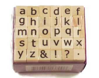 Mini Alphabet Rubber Stamp Set (ARS-7)