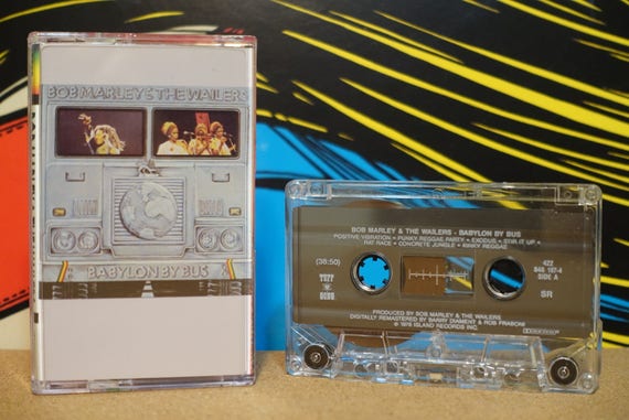 Babylon By Bus by Bob Marley & The Wailers Vintage Cassette Tape