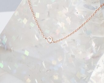 HONEYCAT Jewelry Solo Bezel Necklace