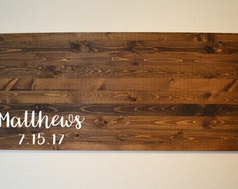 Rustic Wedding Guestbook Alternative, Rustic wedding, Guest Book Alternative, Wedding Guest Book, Personalized Guestbook, Custom Guestbook