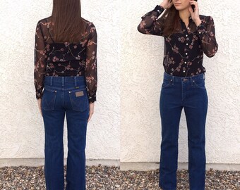 Vintage 80's Wrangler boot cut jeans 29 x 30