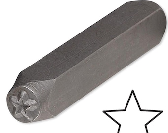 Star Steel Metal Stamp Punch Tool Design PMC Clay Marking 12