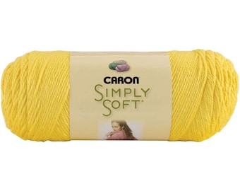 Simply Soft Solids Yarn Yellow Lemonade 9776