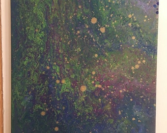 Deep galaxy original painting 10x13