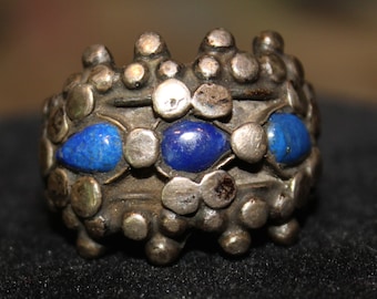 Antique Silver and Lapis Ring, Afghanistan