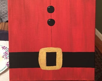 10x10 Santa's Belt Acrylic Painting on Canvas