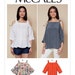 Loose-Fitting Off the Shoulder Tops - McCall's M7780 Misses' Tops