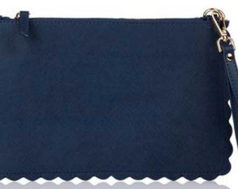 Scalloped Zip Pouch