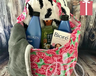 Collapsible Storage bags | Shower Caddy | Car Trash Bag | Multipurpose Tote | Lilly Inspired bag | Easter Bucket | Pool or Beach Bag