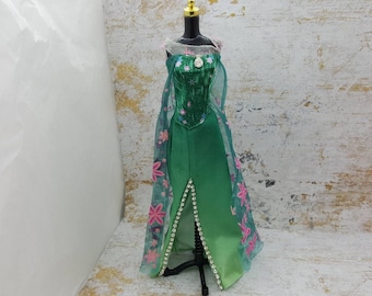 Barbie Gown Rhinestones and cape fashions Outfit 11 inch doll