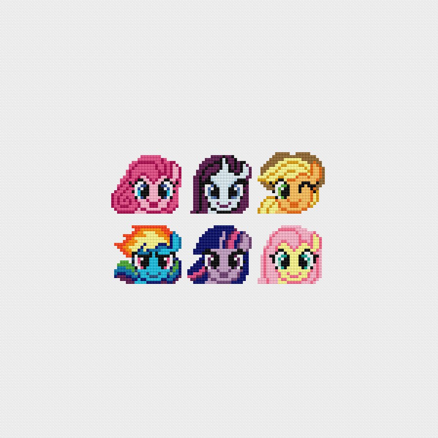 My Little Pony Cross Stitch Pattern PDF Instant Download