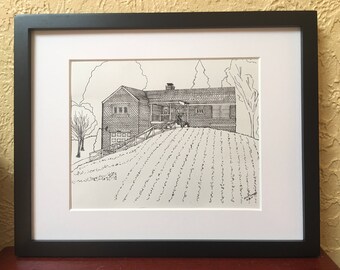 Gill Hall House Custom Portrait Lisiting