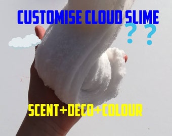 customisable cloud slime UK, scent+colour