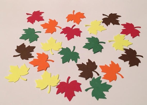 225 Fall Leaf Confetti Fall Confetti Leaf Confetti Autumn