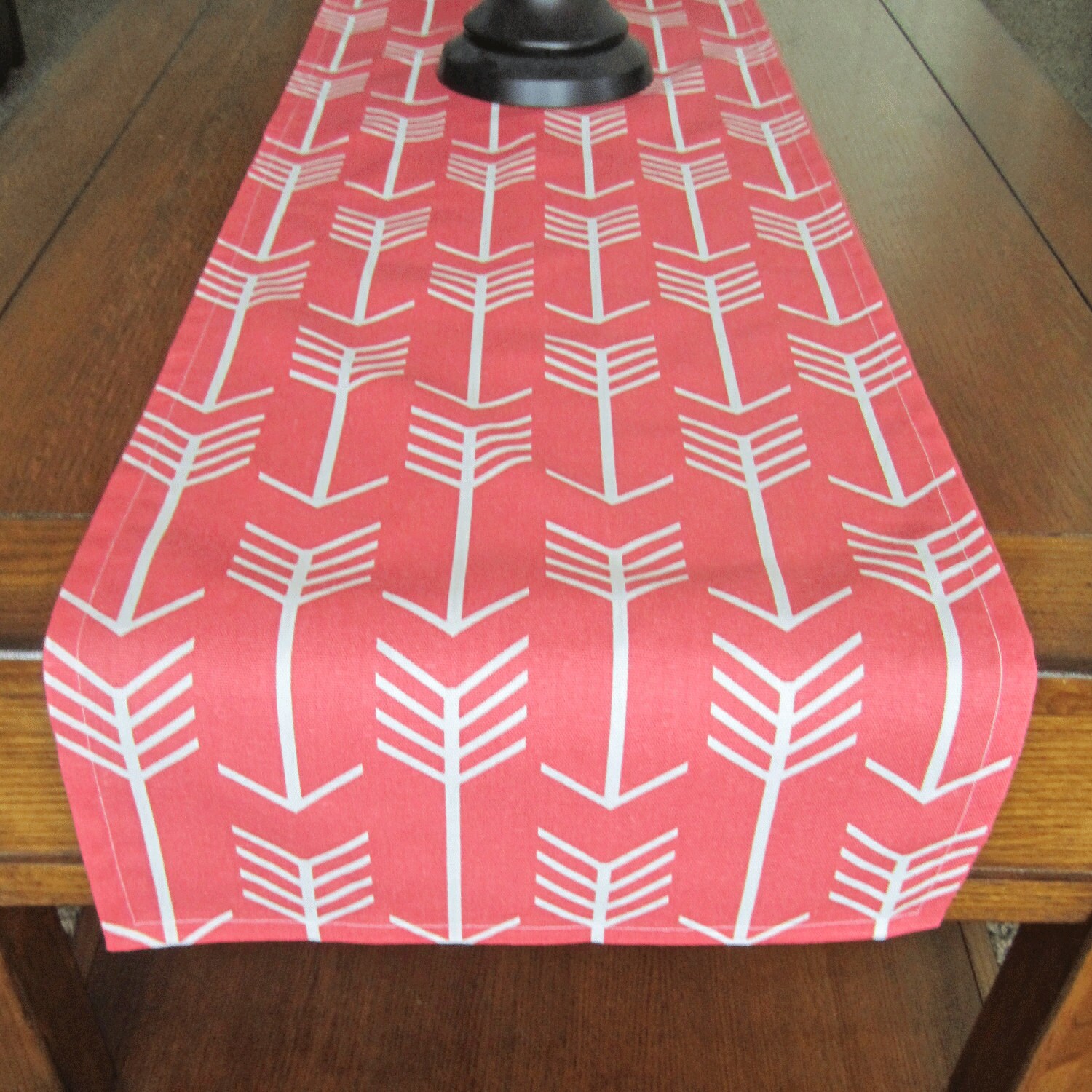 Coral Table Runner Spring Table Runner Arrow Table Runner