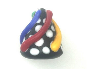 Rainbow Collectable Lamp Work Bead Deststash by Jana Burnham