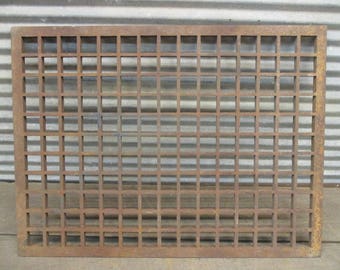 23.75 x 17.75 Cast Iron Floor Register Heat Vent Grate Rectangular Vintage, Register Cover, Architectural Salvage Grate, Vent