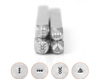 Mandala stamp pack, decorative metal stamps, impressart stamps, border metal stamps, Mandala stamps, 4 pack metal stamps, jewelry diy stamps
