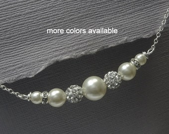 Maid of Honor Gift. Pearl Necklace, Choker Necklace, Pearl Choker, Mother of the Bride Jewelry, Mother of the Groom Jewelry, Gift for Mom