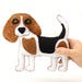 Beagle Sewing Pattern Dog Hand Sewing Pattern Sew a Felt