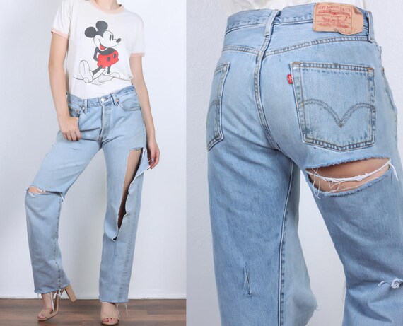 vintage ripped levis