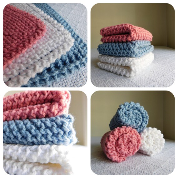 Baby Shower Dishcloth Trio