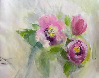 Three sisters floral bouquet print