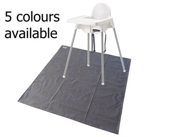 black splat mat / art & craft mat / tablecloth / high chair mat