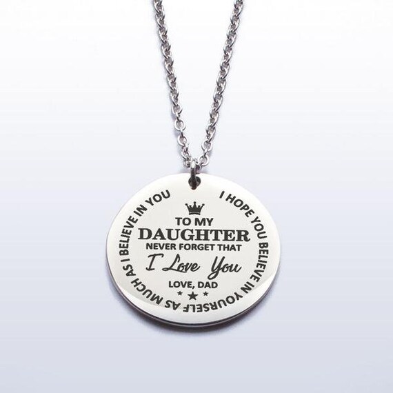 Daughter Necklace Gift to my Daughter Dad daughter gift To My