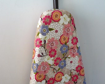 Ironing Board Cover - pretty pastel flowers on fawn background