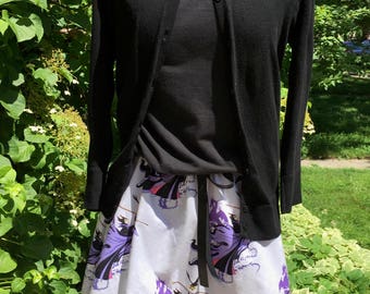 Maleficent Aline skirt size: 6/8-10/12