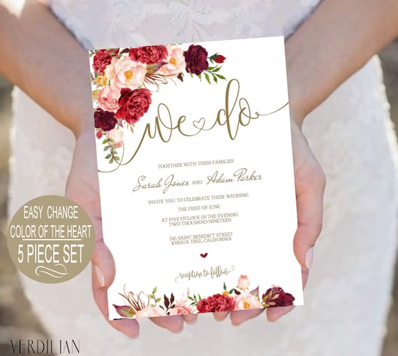 watercolor wedding invitation templates
