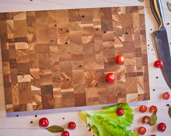 End Grain Cutting Board, Wood Cutting Board, Butcher Block, Chopping Block, Serving Board, Kitchen Board, Bread Board, Cheese Board, Large