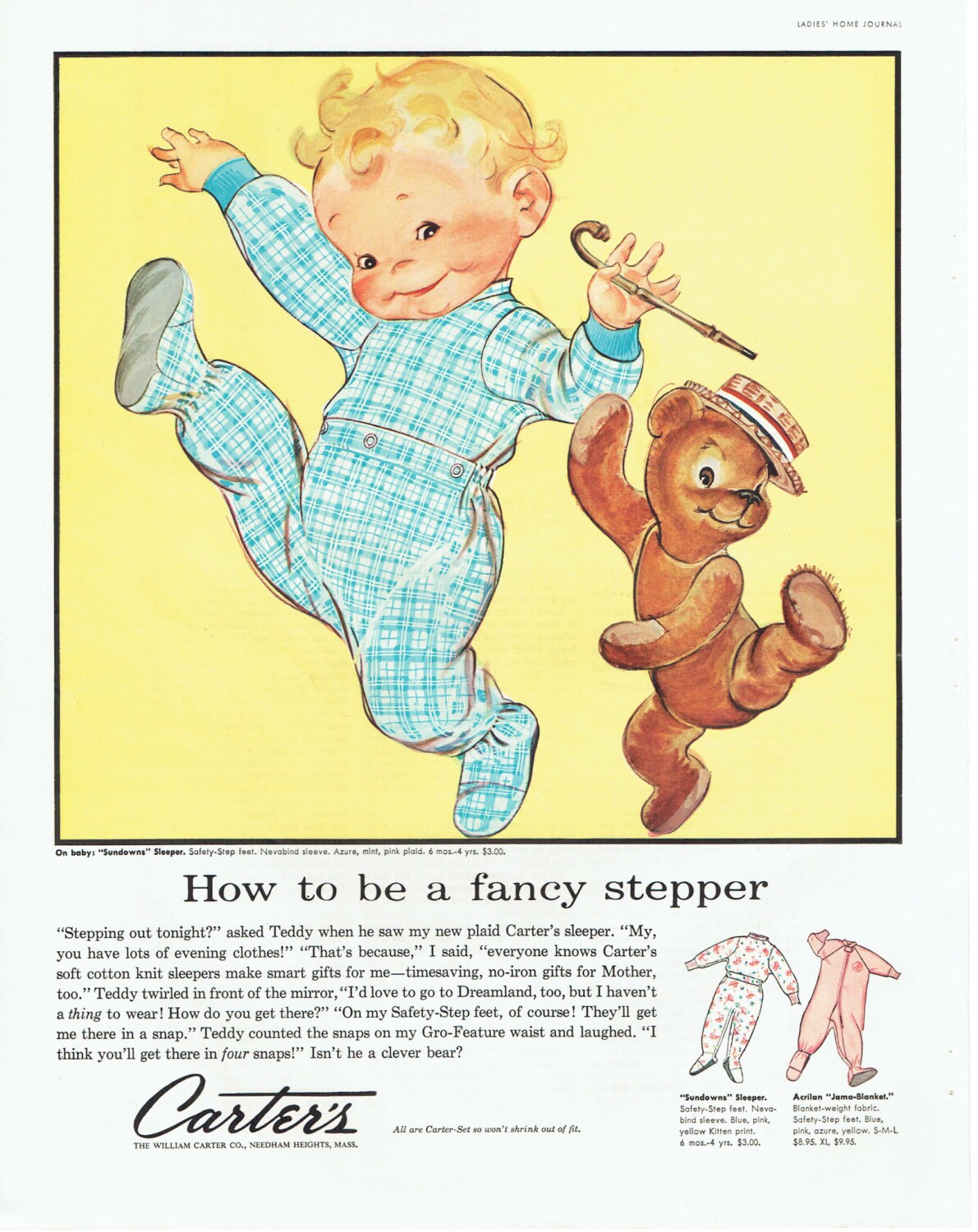 1957 Carters Baby Clothes Advertisement from Ephemerosity on Etsy Studio