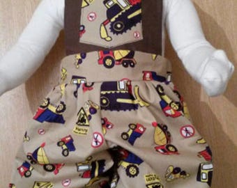 Baby dungaree, harem pants, play suit. newborn dungaree, toddler dungaree, baby outfit, boys dungaree, kids clothes, boy clothes, boys