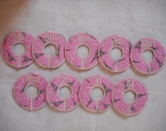 eiffel tower closet divider set
