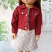 Claret Jacket and Reversible Dress for Slim 18" Dolls