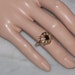 Antique Art Deco 10K Garnet Pimpernel Ring