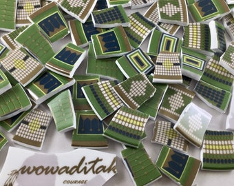 125 Southwestern Broken China Mosaic Tiles