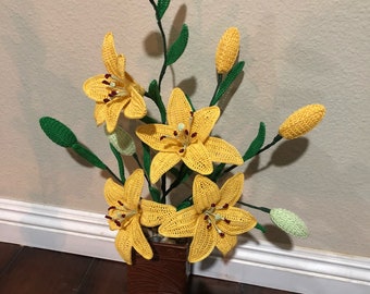 Handmade crochet flowers