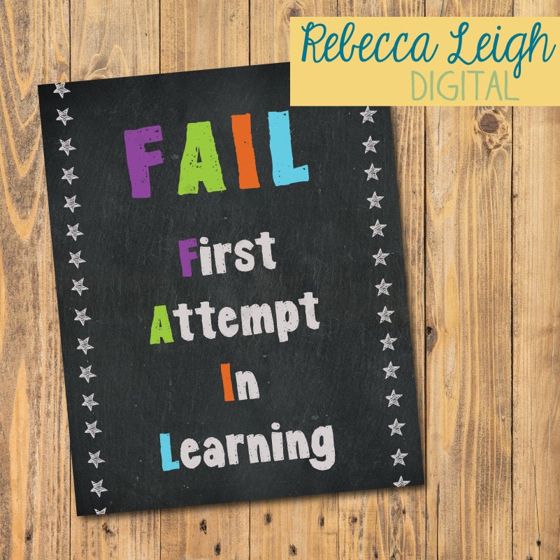 Colorful Classroom Poster FAIL: First Attempt In Learning
