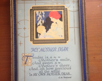 Vintage Mother Poem by E. M. Brainerd