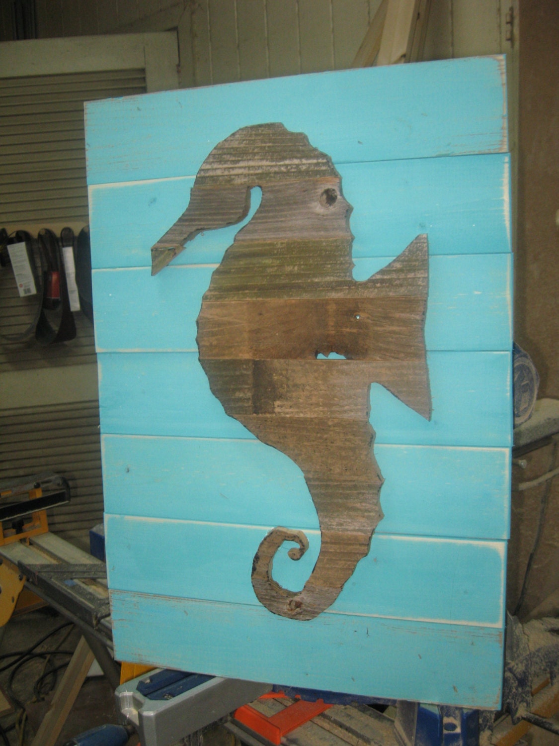 Seahorse Wall Art Wooden Seahorse Driftwood Art Seahorse Decor