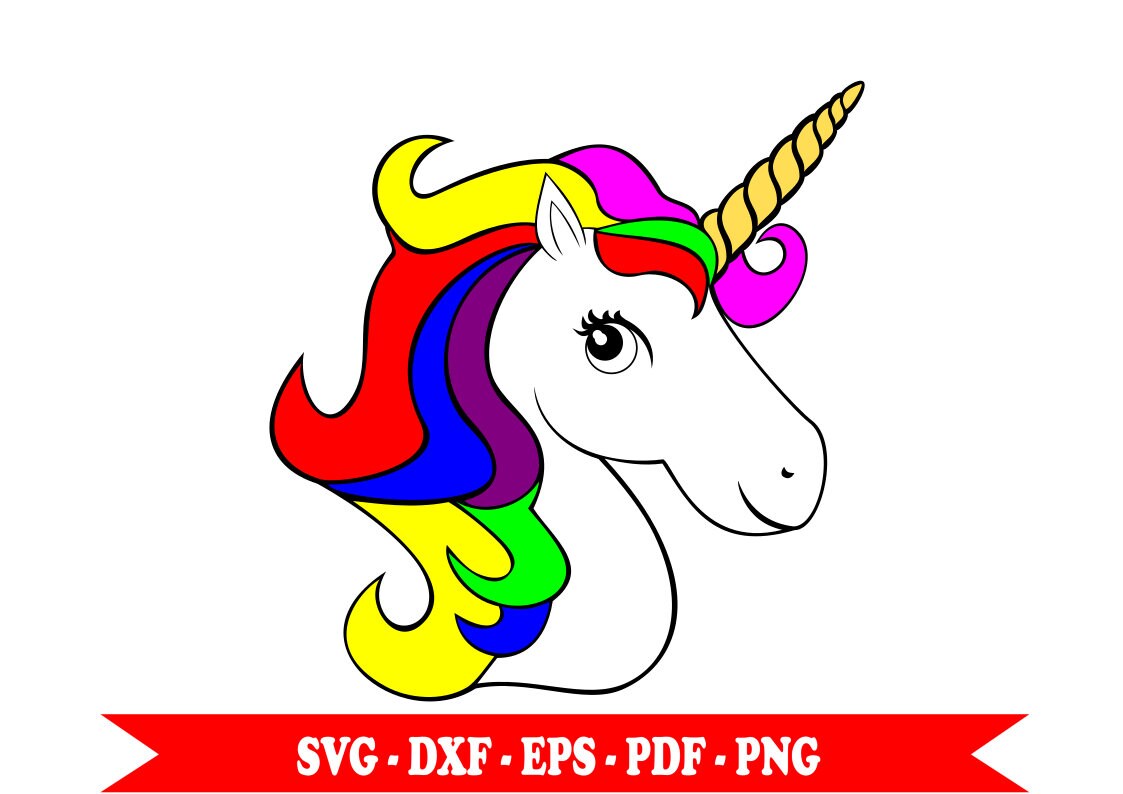 unicorn unicorn digital clipart multicolor svg svg eps dxf