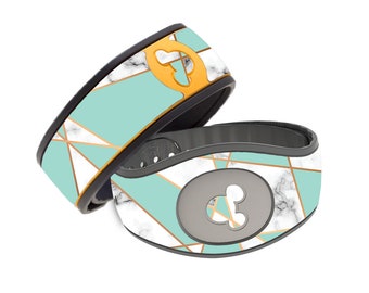 Mint Marble Disney Magic Band Decal - RTS Ready To Ship - Magic Band 1.0 or 2.0 Skin - Green Marble MagicBand Decal